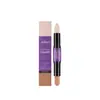 Bastão Duplo Zephoco 2 em 1 para Contorno e Iluminador Facial - Cor Bronze Natural em Creme