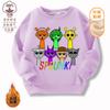 Suéter para niños 2025 nuevo Sprunki caja de ritmo juego de música ropa periférica algodón y terciopelo top