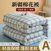 Colcha minimalista de algodão de Xinjiang Classe A, removível e lavável, núcleo de colcha para primavera e outono, colcha de algodão quente e espessa, colcha de inverno para dormitório