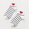 Meias novas de algodão para mulheres, tendência primavera e verão, três dimensões, barco de amor, meias femininas, doce, moda, meias curtas, atacado