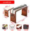 Mesa e Banco de Madeira Maciça para Guqin Mesa Antiga Chinesa de Caligrafia Mesa para Guzheng Mesa de Prática Zen Mesa de Sinologia Mesa de Chá Ressonância