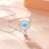Collar elegante de mariposa de plata de ley 925 para mujer, diseño de nicho, borla de lujo ligera, cadena de clavícula con circonitas, colgante de amor