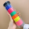 Elástico de borracha alta cor anel de toalha crianças e meninas rabo de cavalo lata corda de cabelo simples acessórios de cabelo corda para cocar cocar