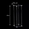 Suporte de Flores Transparente de Acrílico Famoso na Internet para Decoração de Mesa de Casamento, Adereços e Suprimentos para Vitrine e Decoração