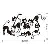 Kunshang Nova Linha da Cintura Seis Gatos Transfronteiriço WISH Drenagem Decoração de Casa Adesivos de Parede Atacado Personalizado KS080