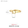 Anel de Prata Esterlina 925 Suporte Vazio para Homens e Mulheres Design de Bambu DIY Jaspe de Cera de Abelha Artesanato de Prata Antiga Suporte para Anel Dourado com Areia