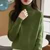 Top de terciopelo Andy, Capa base, Suéter de punto grueso para mujer, Suéter de cuello alto, Suéter holgado de invierno, Otoño e invierno