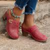 Verano Transfronterizo Comercio Exterior Nuevo 2025 Sandalias de Cuña Baotou para Mujer Moda Europea y Americana Talla Grande Sandalias de Tacón Alto Moda Femenina