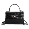 Bolso Pequeño de Alta Gama con Patrón de Cocodrilo para Mujer 2026 Nueva Moda Bolso Cruzado Versátil Bolso de Mano Cuadrado Pequeño Súper Popular Exquisito