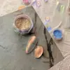 Nova arte de unha de celebridade da internet pó de pedra translúcido gelo como jade fluido pó de aurora ultra-brilhante pó para esfregar em unhas decorações de unha pó de glitter atacado