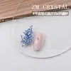 ZM Zirconia Nuevo Cristal Azul Súper Brillante de Fondo Plano para Uñas, Pedrería Azul de Forma Irregular, Mini Corazones Decoraciones para Uñas