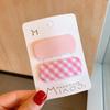 Pinza cuadrada BB de tela para niños estilo coreano color caramelo dibujos animados combinación de colores pinza para flequillo a cuadros pinza lateral accesorios para el cabello tocado para mujer