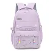 Mochila escolar feminina em estilo ins college, simples e estilosa, mochila de grande capacidade para meninas do ensino médio e fundamental, mochila leve