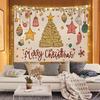 Tecido de Fundo de Natal Escandinavo Quarto de Dormir Cabeceira Quarto Decoração de Celebração de Ano Novo Arranjo de Fotos Tecido para Pendurar Tapeçaria