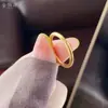 Anillo liso de oro de alto color anillo herencia método antiguo anillo anillo de cobre chapado en oro de 24K anillo clásico venta al por mayor