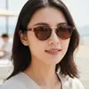 Gafas de sol retro estilo Y2K de moda para influencers, Gafas de sol simples y a la moda con protección solar para mujer, Moda transfronteriza