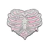 Broche Creativo Europeo y Americano de Calavera Rosa de Aleación Amor Caja de Leche Forma de Calavera Insignia de Pin de Aleación Accesorios