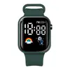 Reloj Nuevo Modelo para Estudiantes, Reloj Electrónico Digital de Estilo Deportivo Sencillo, Movimiento de Astronauta Arcoíris, Entrega Directa desde Fabricante de Shenzhen