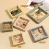 Cajón Estilo Templo para Empaque de Joyería Caja Flotante Pe para Pulseras, Cadenas, Anillos, Imanes de Refrigerador y Caja de Almacenamiento para Exhibición de Arte de Uñas