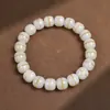 Pulsera Bodhi Tradicional Multigemas Naturales Color Humo para Estudiantes Mujeres, Cuentas Suaves de Semilla de Bodhi para Envolver el Dedo, Cuentas de Oración de Raíz de Bodhi