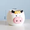 Vaso de Flor Cerâmico Criativo para Suculentas Animal Fofo Vaso para Cacto Suculenta Decoração de Mesa Varanda