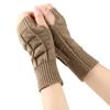 Amazon Guantes Cálidos de Lana sin Dedos Mangas Falsas Transfronterizos Guantes de Punto para Mujer Guantes de Lana Guantes Cálidos