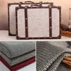 Tela de Lino con Cuadrícula Trapezoidal, Tela de Lino para Manualidades y Bolsas de Almacenamiento, Fibra de Poliéster 9*9 Tela de Lino para Manualidades Disponible en Stock