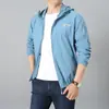 Roupas de Solado Novo de Verão para Homens Jaqueta Fina Respirável Outdoor Secagem Rápida Roupa de Pesca Corta-vento à Prova de UV com Capuz