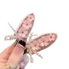 Pinza para el Cabello de Encaje Flor de Estilo Suave 2026 Modelo Nuevo Exquisita Pinza Bb con Pedrería Versátil para el Lado Accesorio para el Cabello
