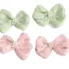 Accesorios de Encaje Perla Lazo Vibrantes, Lindos y Dulces para Ropa DIY, Pasadores para el Cabello, Tocados, Accesorios para Zapatos y Sombreros