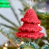 Comercio Exterior Temu Estación Independiente Transfronteriza Nuevos Adornos Colgantes de Árbol de Navidad de Dibujos Animados Colgante Hecho a Mano Tejido para Fiesta de Navidad