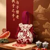 Sacola de Doces para Casamento Estilo Chinês Caixa de Doces Portátil Pequena Bolsa de Lona Caixa de Presente Sacola de Doces de Alta Qualidade Sem Dobras para Casamento