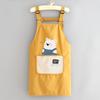 Delantal Impermeable Lindo para Cocina Casera Anti-Suciedad Transpirable Ropa de Trabajo para Catering Estampado de Dibujos Animados Delantal Resistente a las Manchas