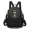 MDOXHIDE Bolsa Feminina Nova Três Usos Moda Mochila Feminina Mochila de Tecido Oxford Versátil Viagem Lona Mochila Escolar