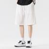 Pantalones Cortos de Calle para Hombre Verano Marca de Moda Ins Color Sólido Deportes Pantalones Sueltos Estilo Harajuku Casual Pierna Ancha Medianos