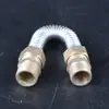 Manguera metálica de aire acondicionado 304 fuelle de aire acondicionado central tubo de conexión de placa de ventilador metálico tubo de aire acondicionado de acero inoxidable