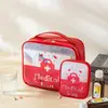 Botiquín Médico Portátil para Viajes de Negocios, Botiquín de Primeros Auxilios para Exteriores, Bolsa Pequeña Portátil para Medicamentos, Bolsa de Almacenamiento para el Hogar