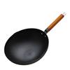 Wok de Acero Inoxidable Auténtico Forjado Fusikang 32, Sartén de Hierro para Cocina de Inducción y Estufa de Gas, Sartén Grande Antiadherente, Resistente a la Corrosión, Hecho de Hierro Templado