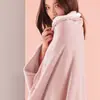 Manta Chal Multifuncional de Color Sólido sin Estampar Manta para Siesta en la Oficina Manta para Rodillas Otoño e Invierno Manta Perezosa Manta para Dormir de Comercio Exterior