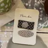 Nuevo Estilo Coreano Otoño e Invierno Lunares Oso Dulce Tela Pasador para el Cabello Niños Hecho a Mano Lado Roto Flequillo Pasador Accesorios para el Cabello para Mujeres