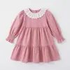 Vestido de Niña con Adorno de Encaje de Manga Larga Estilo Francés-Coreano Nuevo Otoño 2026 Vestido Tarta