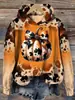 Suéter de Halloween Venta Caliente Transfronteriza Mujer Primavera Nuevo Estampado Chaqueta Casual Tendencia Sudadera con Capucha Mujer Al por Mayor