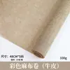 Papel de Embrulho Colorido de Linho em Rolo Flor Floricultura Artesanal Material DIY Malha Impermeável Rolo de Linho Atacado