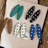 Presilha de Cabelo Retro de Bolinhas Estilo Coreano com Toque de Luxo, Presilha Oval Bb, Presilha Lateral, Acessório de Cabelo para Franja e Cabelos Soltos para Mulheres
