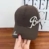 Novo Boné de Baseball Bordado com Letras Estilo Coreano com Circunferência de Cabeça Grande, Boné Viseira de Proteção Solar para Uso Externo no Verão Que Faz o Rosto Parecer Menor