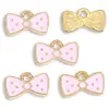Colgante Pequeño de Esmalte de Colorido Lazo Estilo Coreano Estilo Ins Joyería Collar Pulsera Pendientes Materiales para Manualidades Multicolor U104