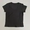 Tencel Lino Estilo Casual Color Sólido Manga Corta Verano Nueva Camiseta para Mujer Cuello Redondo Versátil Adelgazante Transpirable Top Diario