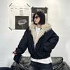 Nueva Chaqueta de Algodón Engrosada Estilo Americano con Cuello de Piel para Hombre y Mujer, Abrigo de Trabajo para Invierno, Otoño/Invierno 2026