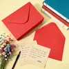 Amazon Transfronterizo En Stock Sobres de Papel Kraft Tarjetas de Felicitación Lisas Personalizadas Impresas con Logo Tarjetas de Invitación Selladas Manuscritas