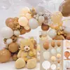 Kit de guirlanda de balões marrons pacote de balões para exportação decoração de festa de aniversário layout de casamento construção de cena